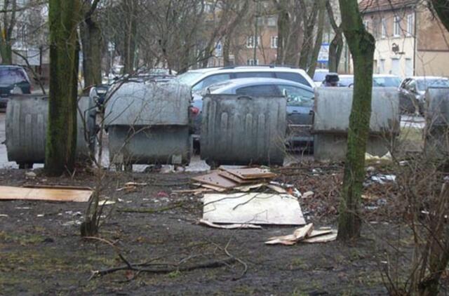 Pagrūmojus kiemus sutvarkė kitądien