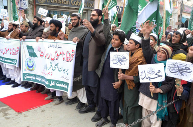 Pakistane - nauji protestai prieš "Charlie Hebdo"