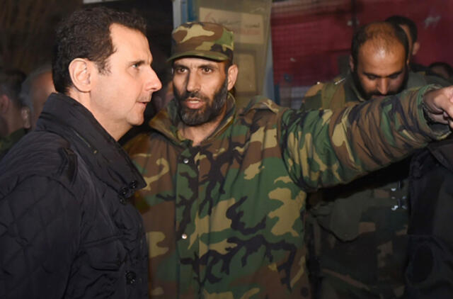 Sirijos prezidentas apsilankė fronte