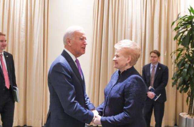 Dalia Grybauskaitė Miunchene susitiko su Džo Baidenu