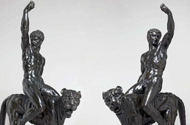 Dvi Britanijoje eksponuojamos bronzinės statulos priskiriamos Mikelandželui