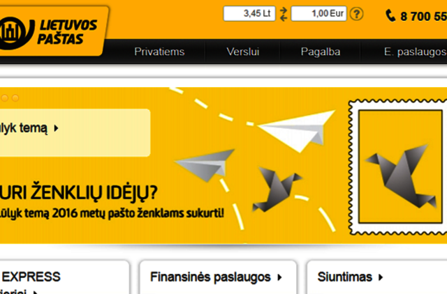 Kokių temų bus kitų metų pašto ženklai?