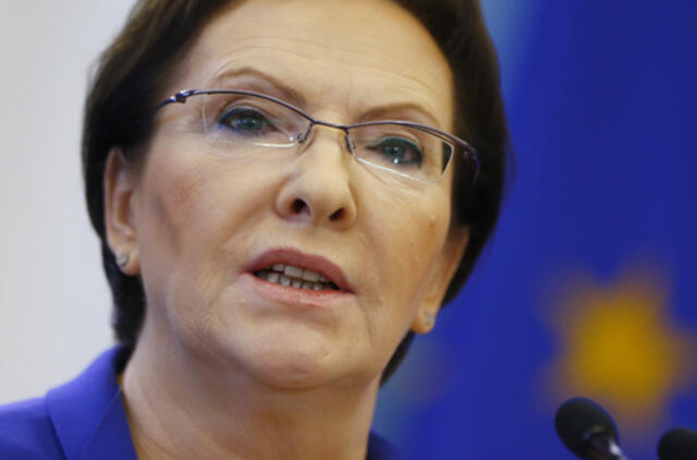 Lenkijos premjerė: tik keletas ES lyderių nori išplėsi sankcijas Rusijai