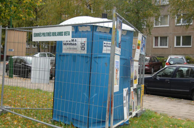 Daugiausia pranešimų - dėl politinės reklamos