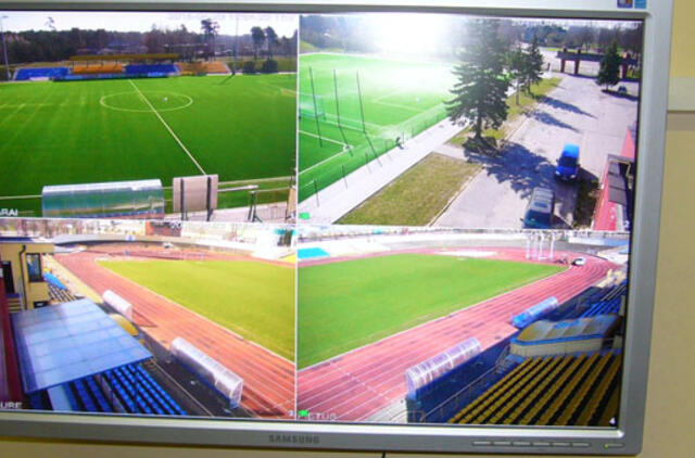 Klaipėdos stadione - stebėjimo kameros