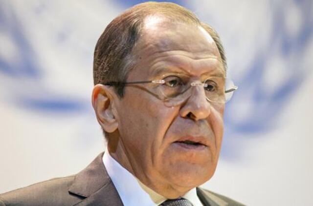 Sergejus Lavrovas: mūšiai Ukrainoje rimsta