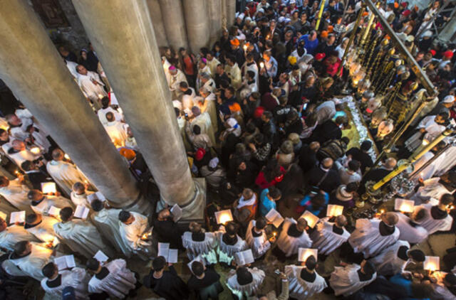 Tūkstančiai krikščionių iš viso pasaulio Velykas šventė Šventojoje žemėje