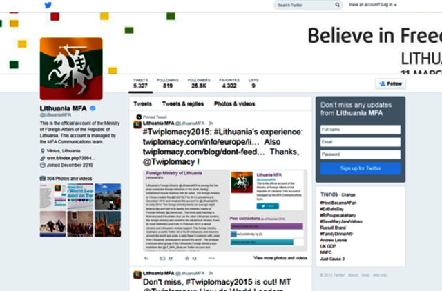 URM - tarp geriausiai "Twitter" išnaudojančių institucijų pasaulyje