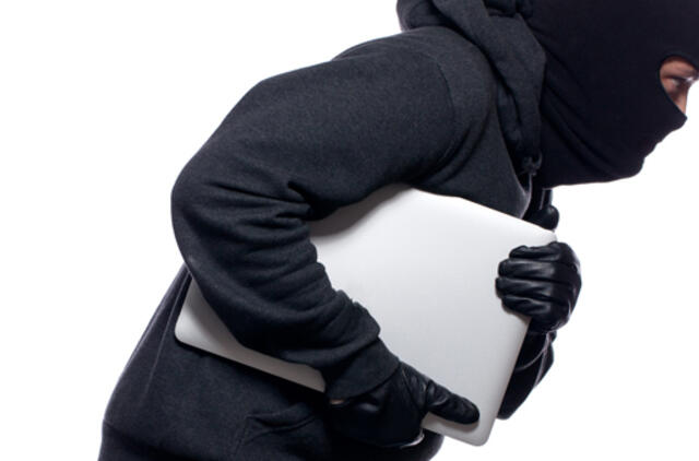 Plėšikų grobis - nešiojamasis kompiuteris