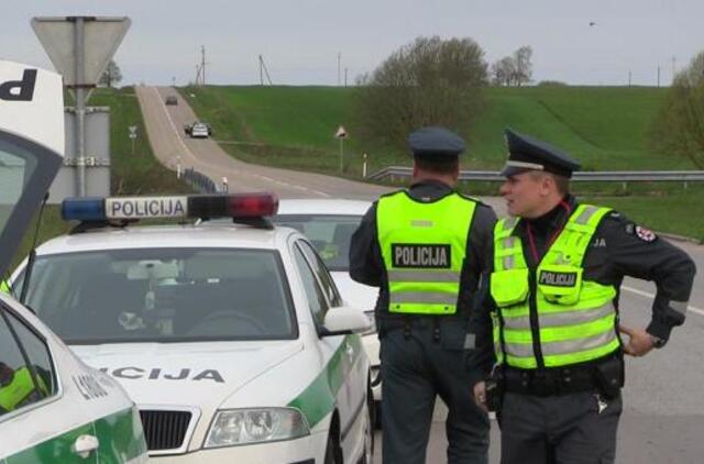 Po skaudžios avarijos - policijos reidas