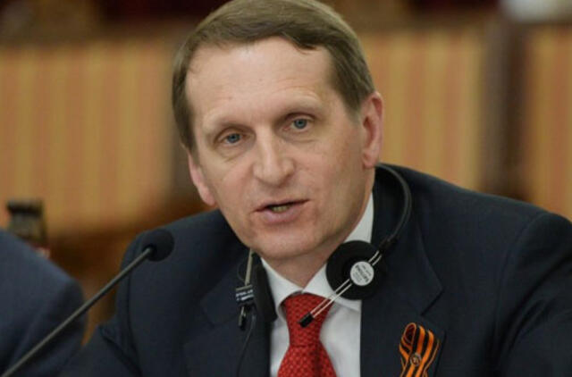 Sergejus Naryškinas: Rusija norėtų atkurti normalius santykius su Baltijos šalimis