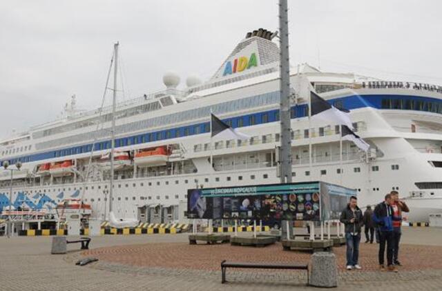 Uoste sugedo kruizinis laivas