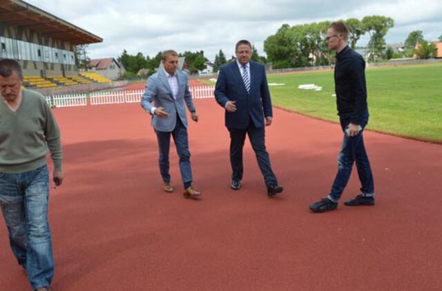 Baigiama Palangos stadiono rekonstrukcija