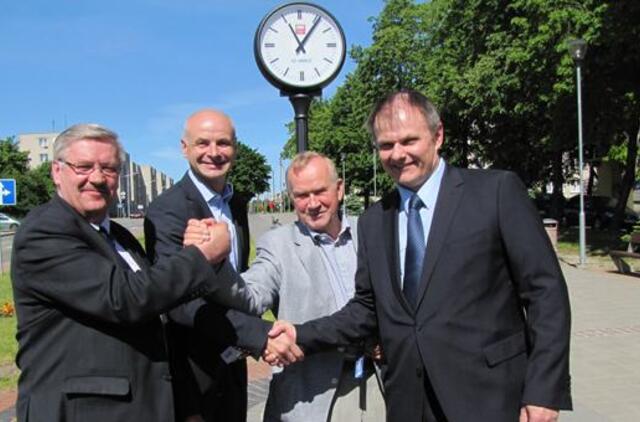 Dovana Gargždų miestui – laikrodis