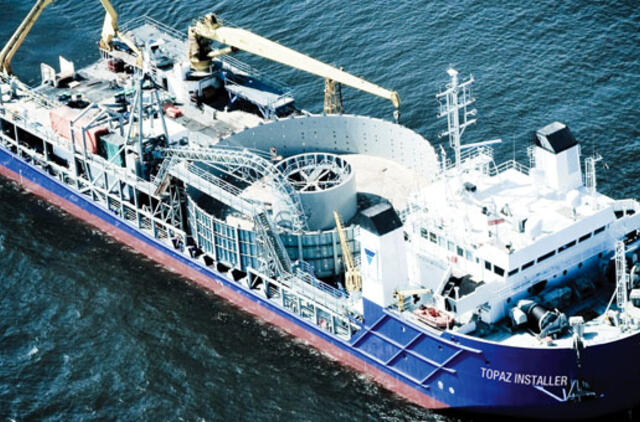 "NordBalt" kabelis pasiekė Švedijos pakrantę