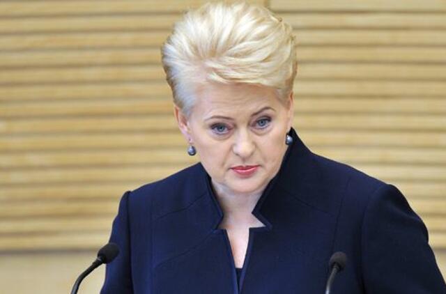 Prezidentė apie JAV ginkluotės dislokavimą: jokia naujiena