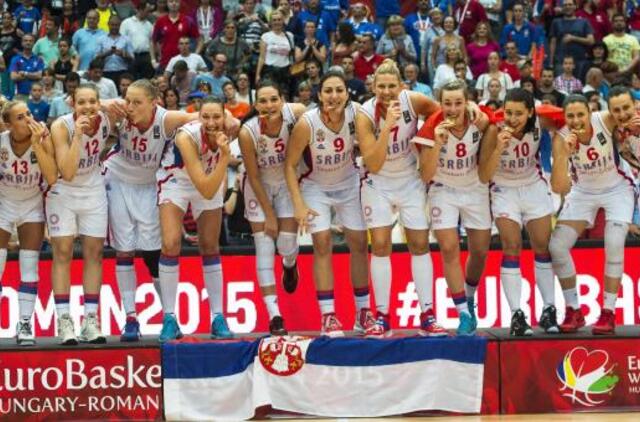Serbijos krepšininkės pirmą kartą tapo Europos čempionėmis