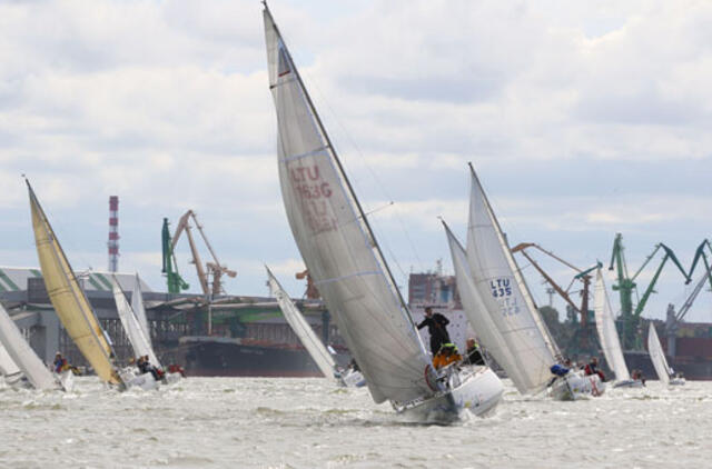 Finišavo pirmasis "Kuršių marių regatos" etapas