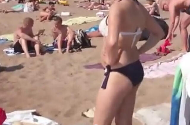 Klaipėdos paplūdimiuose - poilsiautojų antplūdis (video)