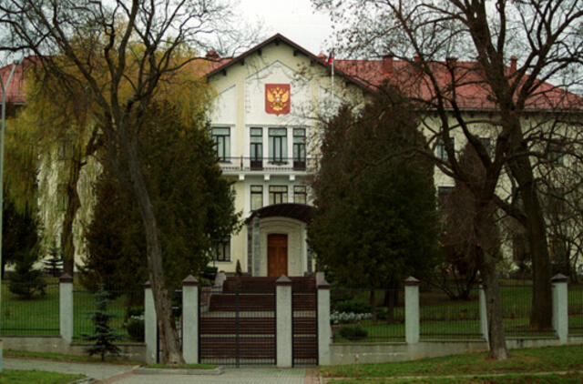 Vilniuje grasinta susprogdinti Rusijos ambasadą