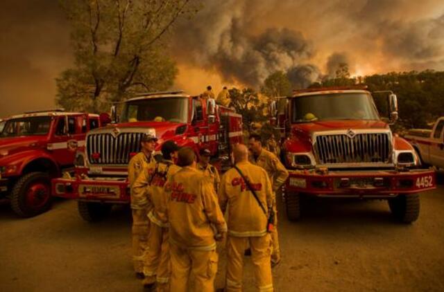Kalifornijos gubernatorius dėl miško gaisrų paskelbė valstijoje nepaprastąją padėtį