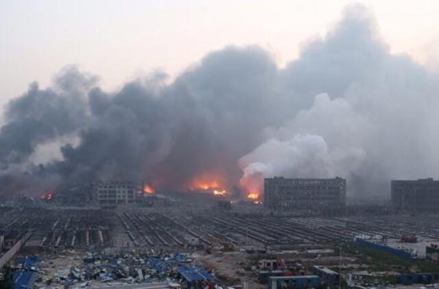 Kinija: sprogusiame sandėlyje galėjo būti laikomos labai nuodingos medžiagos