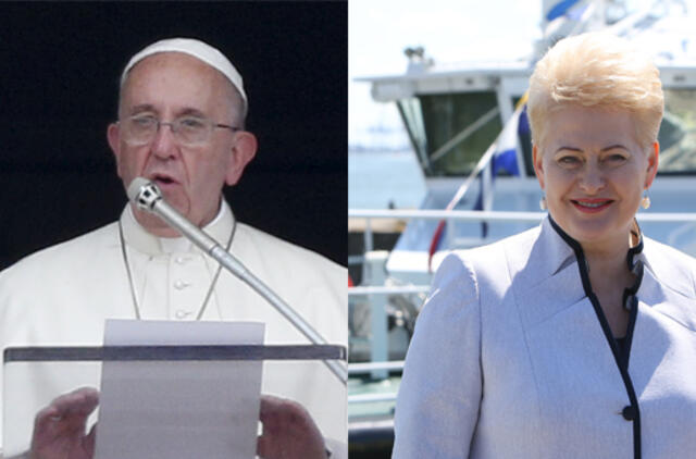 Prezidentė spalį susitiks su Popiežiumi Pranciškumi