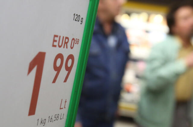 SEB tyrimas: kainų eurais statistika gyventojų neįtikina