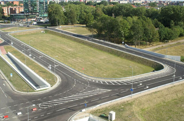 Atidaryta naujai rekonstruota sankryža