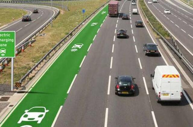 Britanijos keliai tiek energiją elektromobiliams