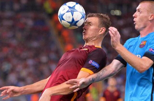 "FC Barcelona" futbolininkai sužaidė lygiosiomis su "AS Roma"