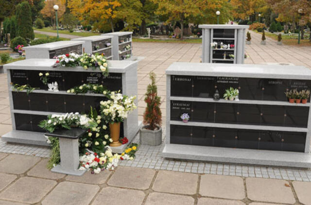 Kolumbariumą renkasi dėl praktiškumo