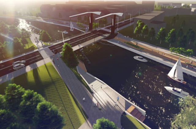 Prieš tilto statybą bus rekonstruojamos ir gatvės