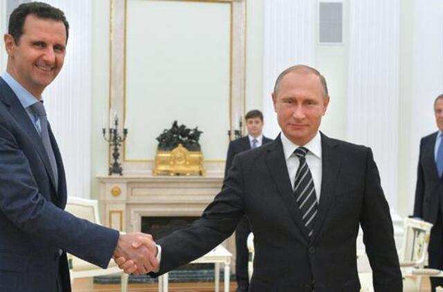 Vladimiras Putinas Maskvoje susitiko su Bašaru al Asadu
