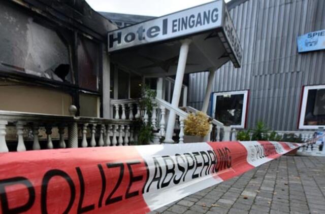 Vokietijoje vėl užsidegė pabėgėlių prieglauda