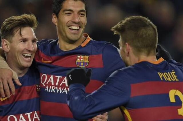 "FC Barcelona" futbolininkai užsitikrino vietą Čempionų lygos aštuntfinalyje