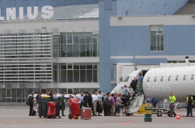 Neblaiviam keleiviui prasitarus apie sprogmenį, buvo evakuotas Vilniaus oro uoste nusileidęs lėktuvas