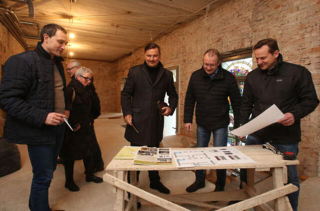 Istorinės vaistinės patalpose - paskutiniai darbai