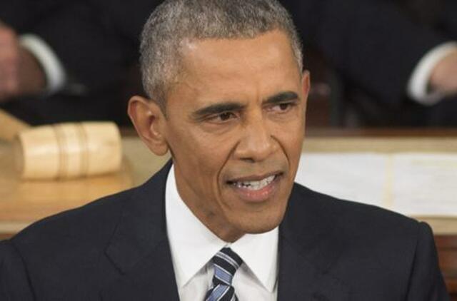 Kongrese kalbėjęs Barakas Obama kritikavo respublikonų požiūrį į musulmonus