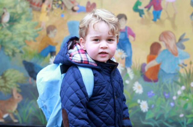 Princas Džordžas pradėjo lankyti darželį