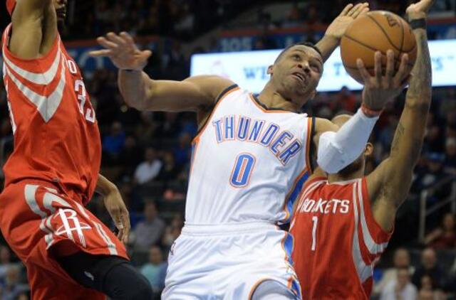 "Rockets" be Donato Motiejūno pralaimėjo "Thunder" ekipai