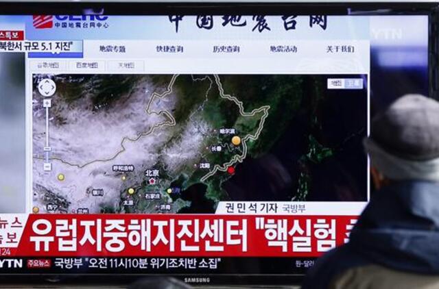 Šiaurės Korėja atliko branduolinio ginklo bandymą