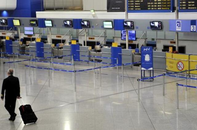 Graikijoje rengiamas visuotinis streikas