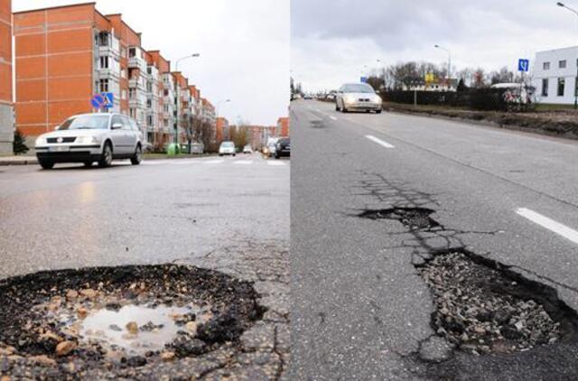 Permainingi orai atvėrė duobes