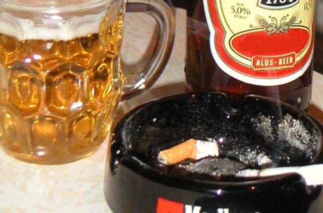 Brangsta alkoholis ir cigaretės