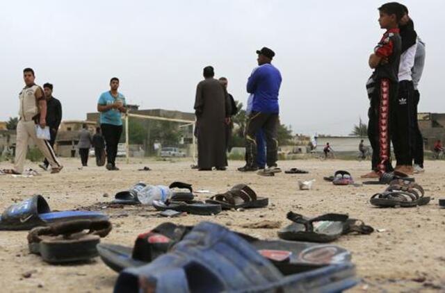 Irako futbolo stadione įvykdyto išpuolio aukų skaičius išaugo iki 41