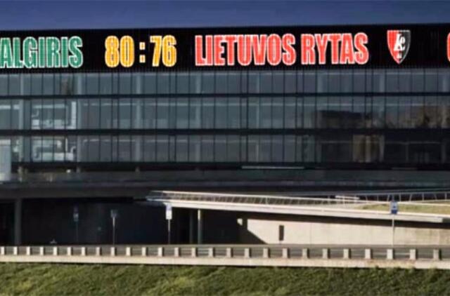 Kauno "Žalgirio" areną netrukus papuoš įspūdingo dydžio užrašas