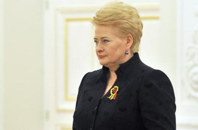 Prezidentė Dalia Grybauskaitė: Lietuva pramiegojo savo galimybę statyti AE
