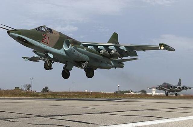 Siriją paliko dar dalis Rusijos karinių lėktuvų