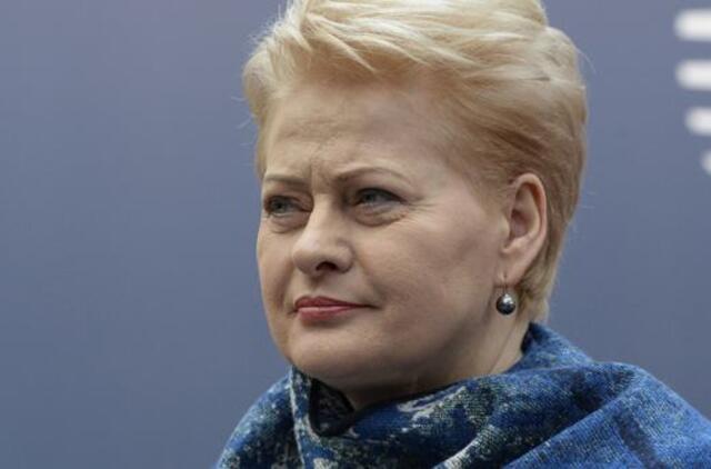 Prezidentė: ir toliau aktyviai remsime Ukrainos europinį pasirinkimą